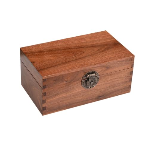 KOHARA Clamshell Original Holz Aufbewahrungsbox Holz Schmuckschatulle Desktop Halskette Schmuck Organizer Box von KOHARA