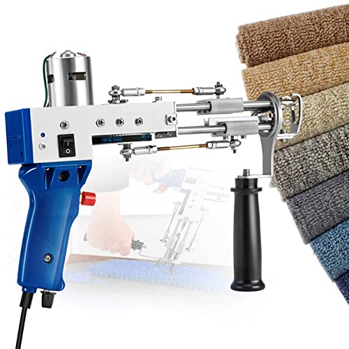 KOHARA Elektrische Teppichtuftpistole, 2 in 1, Teppichtuftpistole, Webmaschine, Strickmaschine, Beflockungsmaschine, Bastelwerkzeug für Zuhause, 22 Stück von KOHARA