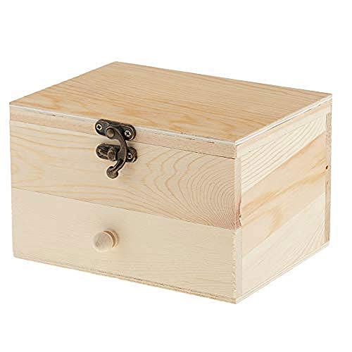 KOHARA Schmuckschatulle – Schublade aus Naturholz, Schmuckschatulle, Aufbewahrungsbox, Organizer, DIY, handgefertigtes Kunsthandwerk von KOHARA