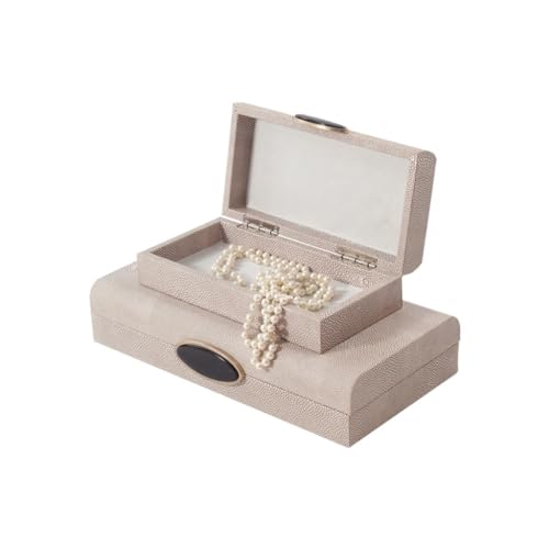 Schmuck-Flanell-Box mit Schnalle, Khaki, PU-Leder, Schmuckschatulle, Dekoration von KOHARA