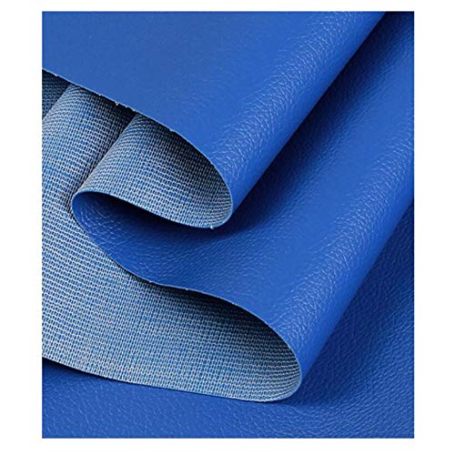 KOINEN Kunstlederstoff, Lederfolie, Polsterung – Kunstleder-Polstermaterial, Polsterstoff (Orange, 1,38 x 1 m)(Sapphire Blue,1.38X30cm) von KOINEN