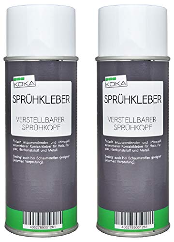 2x Sprühkleber mit verstellbarem Sprühkopf von KOKA