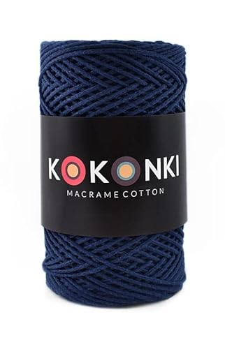 Makramee-Schnur aus Baumwolle Macrame Cotton By KOKONKI/Ralle 200m / (Granate) von KOKONKI