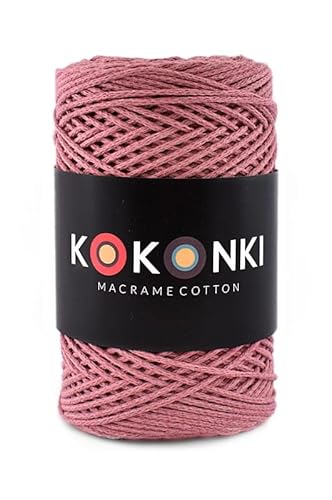 Makramee-Schnur aus Baumwolle Macrame Cotton By KOKONKI/Ralle 200m / (Malve) von KOKONKI