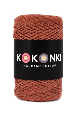 Makramee-Schnur aus Baumwolle Macrame Cotton By KOKONKI/Ralle 200m / (backstein) von KOKONKI