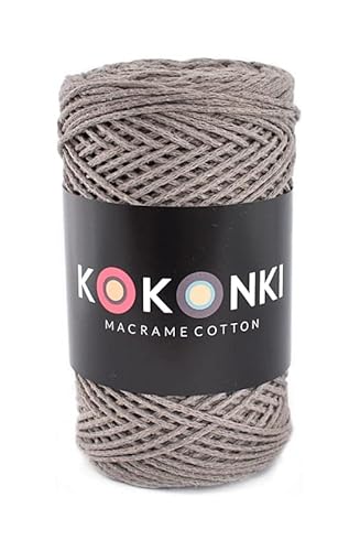 Makramee-Schnur aus Baumwolle Macrame Cotton By KOKONKI/Ralle 200m / (cappuccino) von KOKONKI