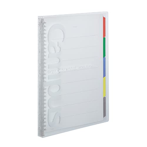 Kokuyo P173T Campus Slim Notizbuch, A4, 30 Löcher, bis zu 65 Blatt, transparent von KOKUYO