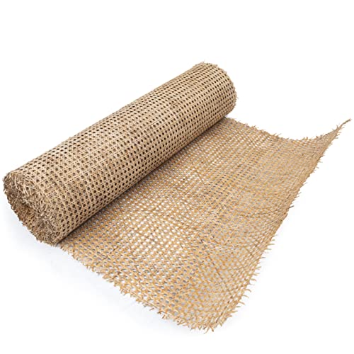 Natürliches Rattan-Gurtband für Caning-Projekte, 61 cm breit, vor- gewebter offener Gitterstock - Schilfrohr-Gurtband - natürliches Rattan-Rohr (1,5 m) von KOLWOVEN