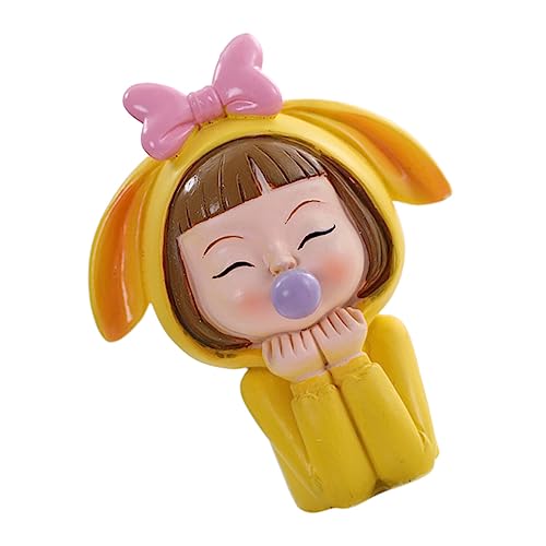 1stk Mädchen Puppe Dekoration Kuchen Topper Kuchenskulptur Tortendeko Für Kinder Prinzessin Dekorationen Blasenstatue Entzückende Kuchendekoration Entzückender Kuchen Figur Harz KOMBIUDA von KOMBIUDA