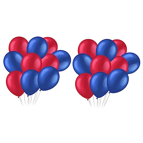 40 Stück 12 Ballon zum Unabhängigkeitstag Partyzubehör für den Unabhängigkeitstag patriotische Party-Hängedekoration celebrations feierstahl Latexballon 12-Zoll-Ballons Emulsion KOMBIUDA von KOMBIUDA