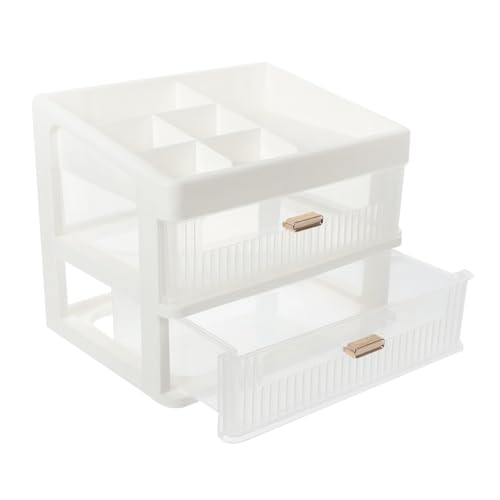 Desktop-Aufbewahrungsbox schreibtischablage Schreibtischschublade Schminktisch-Organizer Kosmetikvitrine Schließfach Aufbewahrungsschubladen Organisator bilden Make-up-Schubladen von KOMBIUDA