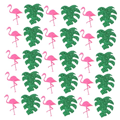 KOMBIUDA 1 Flamingo-Konfetti Gewichtetes Flamingo-Dekorationsparty Cocktail lei Flamingo-Design hawaii tischdeko celebration Festivalbedarf Party-Konfetti-Dekoration Nicht gewebt von KOMBIUDA