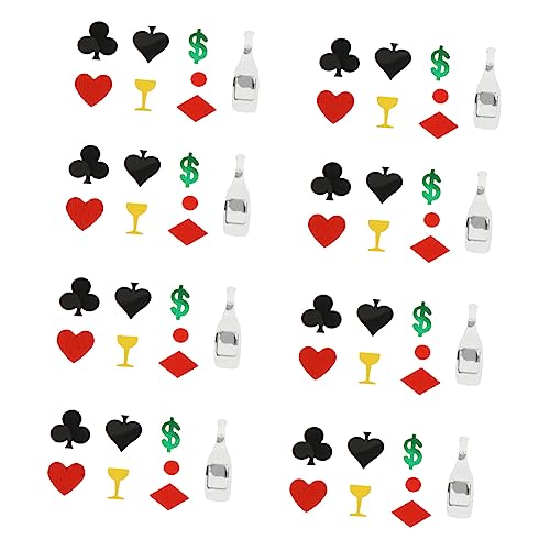 KOMBIUDA 1 Packung Poker-Konfetti Hochzeitskonfetti Partydekorationen Kartenmischmaschine Jetons party sachen party supplies hochzeitsdeko Partytisch Konfetti dekoratives Konfetti Plastik von KOMBIUDA