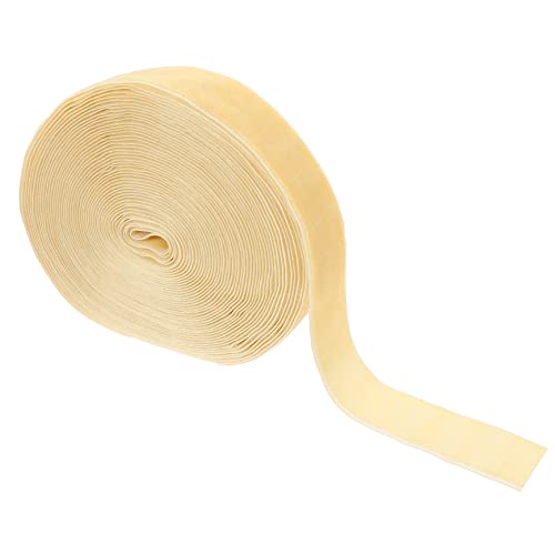 KOMBIUDA 1 Rolle Samtgewebe Valentinsband Weihnachtsversorgung Weihnachtsbaumband Weihnachtsbänder Weihnachtsdekoration seidenband ribbon Multifunktionsband dekoratives Band Polyester Beige von KOMBIUDA