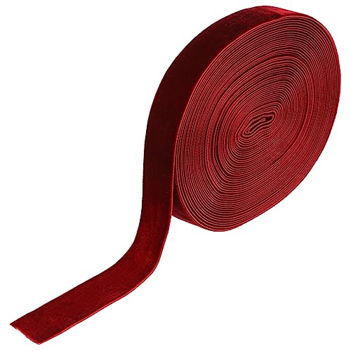 KOMBIUDA 1 Rolle Samtgewebe breites band klettband gurtband Feiertagsdekorationsband webbing strap zartes Band Weihnachtsdekoration Weihnachtsversorgung Weihnachtsaccessoire Polyester von KOMBIUDA