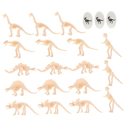 KOMBIUDA 1 Satz Dinosaurier-Modell Skelettmodell Skelett Dekorationen Dinosaurierknochen spielzeug für kinder kinderspielzeug Dinosaurier-Ei-Cupcake-Topper Zubehör für Partykuchen PVC von KOMBIUDA