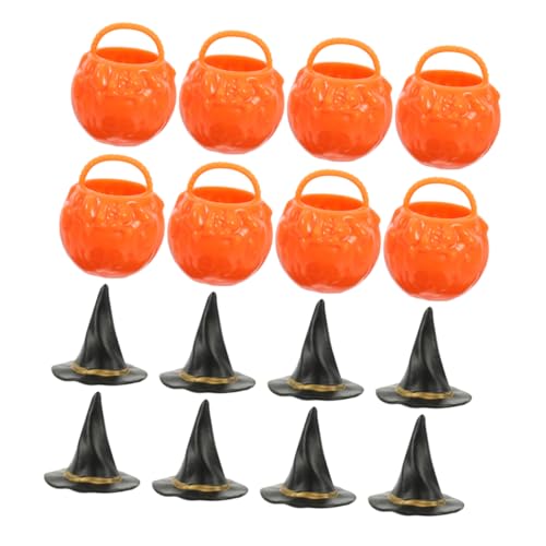 KOMBIUDA 1 Satz Hexeneimerglas Mini-Halloween-Figuren Mini- Hexenhandwerk Spielzeug Partydekoration Halloween-Miniaturen-Kessel, Großpackung Halloween-Kesseltöpfe-Ornamente pp von KOMBIUDA