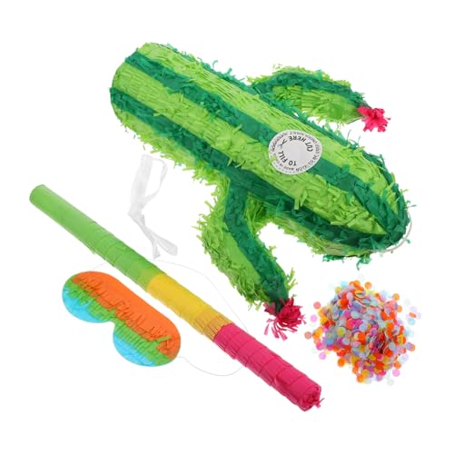 KOMBIUDA 1 Satz Kaktusspielzeug Mexiko-kaktus-pinata Pinata Für Jungen Kaktus-pinata-dekor Pinata-dekoration Taco-partyzubehör Mini-piñatas Masse Dreidimensionales Piñata-dekor Papier von KOMBIUDA