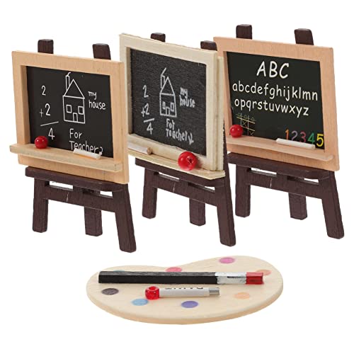 KOMBIUDA 1 Satz Miniatur-staffelei-kit Mini-staffelei-Ornament Mini Zeichenbrett Miniatur-staffelei-modellbausatz KOMBIUDA 1 Satz Miniatur-staffelei-kit Mini-staffelei-Ornament Mini Zeichenbrett Miniatur-staffelei-modellbausatz von KOMBIUDA
