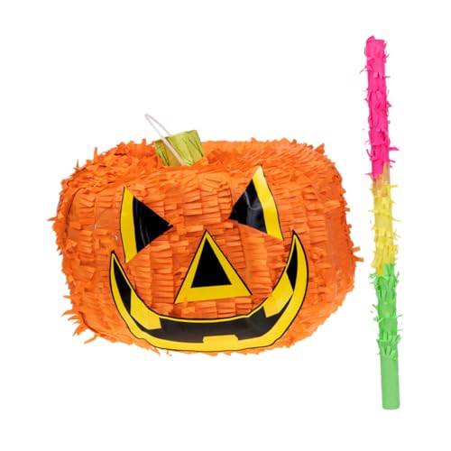 KOMBIUDA 1 Satz Kürbis Piñatas Halloween-Pinata-Füller Konfetti Pinata- lustige Piñata halloween dekoration halloween kürbis Kürbis-Piñata für Halloween Party-Piñata Papier Orange von KOMBIUDA