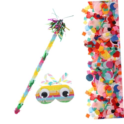 KOMBIUDA 1 Satz Pinata-Zubehör Partydekorationen Halloween-Süßigkeiten-Masse Kostüm fetzige Partydekoration toll komfetti feiern Partyzubehör Party-Piñata-Brille Papier Colorful von KOMBIUDA