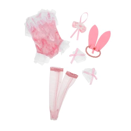 KOMBIUDA 1 Satz Puppenkleidung Prinzessin-Puppe-kostüm- Hasenkostüm Für Kleinkinder Puppensachen Kaninchenpuppe Puppenzubehör Kleidung Für Puppen Hasenkostüm Für Mädchen Polyester von KOMBIUDA