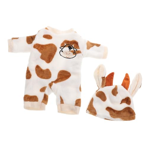 KOMBIUDA 1 Set Puppen-Cartoon-Kleidung, 18-Zoll-puppenpyjama Für Kinder, Zartes Puppenpyjama, Kostümzubehör, Kleidung Für Wiedergeborene Puppen, Kompaktes Puppenkostüm von KOMBIUDA