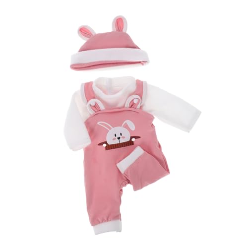 KOMBIUDA 1 Set Puppenkleidung Babys Puppen Babypuppen Reborn Puppen Modepuppen Reborn Puppen Bekleidung Outfits Puppen Strampler Puppen Outfit Puppen Kleidung Rosa Polyester von KOMBIUDA