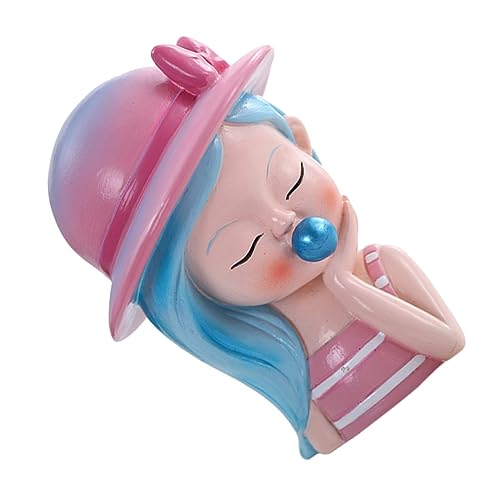 KOMBIUDA 1 Stück Mädchen Puppen Dekoration Party Ornament Entzückende Kuchendekoration Kuchen Ornamente Blase Mädchen Figur Kunstfigur Kuchendekorationen Kind Harz Dropshipping von KOMBIUDA