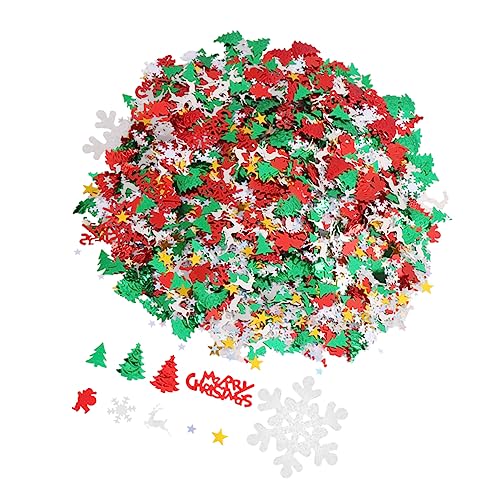 KOMBIUDA 60g Verschiedene Stile Weihnachten Konfetti Kunststoff Dekorative Ornamente Mittelpunkt Für Party Hochzeit Decor von KOMBIUDA