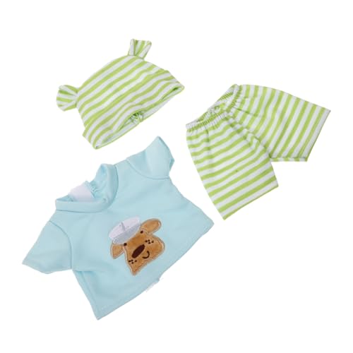 KOMBIUDA 10 Puppenkleidung aus Vinyl Puppenkostüm Puppe verkleiden Zubehör Puppenkleidung Puppen Outfits wiedergeborene Puppenkleidung Kleidung für Stofftiere Baumwolle Light Green von KOMBIUDA