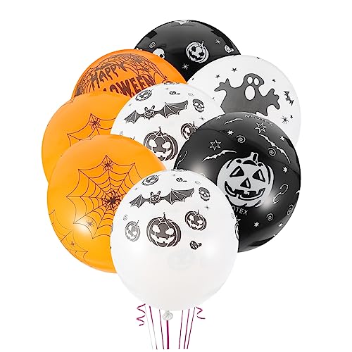 KOMBIUDA 100 Stücke Halloween Dekorationen Luftballons Einzigartige Ballon Verzierungen Sicher Für Jungen Und Mädchen Für Partys von KOMBIUDA