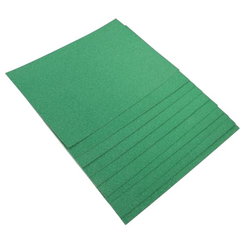 KOMBIUDA 10st Goldpulverkarton Farbiges Papier Grüner Glitzer Farbiges Bastelpapier Dicker Karton Glitzerkarton Glitzerpapier Für Einladungen Papier Zum Basteln Farbiger Karton Green von KOMBIUDA