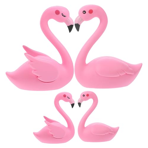 KOMBIUDA 12 Stk Flamingo-Schmuck cake decoration kuchen dekoration Practical flamingo ornament Flamingo-Miniatur Flamingo-Autodekoration Flamingo-Ornament Dekoration zum Kuchenbacken von KOMBIUDA