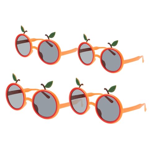 KOMBIUDA 12 Stk Gläser in oranger Form tropische Brillendekorationen Brillenkostüm sommer brille kindersonnenbrille kinder sonnenbrille sommerliche Strandbrille -Requisiten Abs von KOMBIUDA