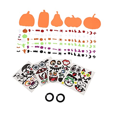 KOMBIUDA 12 Stück Kürbis-Aufkleber Halloween Aufkleber Halloween Sticker Colorful Stickers Aufkleber Halloween Kindergarten-Cartoon-Aufkleber Selbstklebende Formen Wandtattoos Schaum Orange von KOMBIUDA