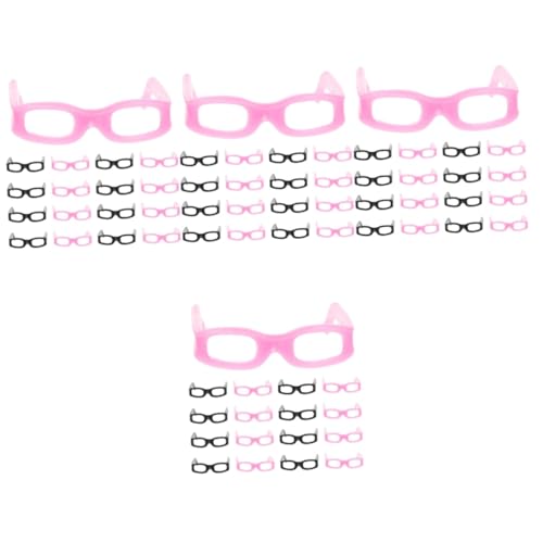 KOMBIUDA Brille Miniatur 120 STK Puppenhausbrille Puppenbrillen Spielzeugbrillen Für Puppen Doll Dekorationen Weingläser Plastik Schnapsgläser Puppe Verkleidet Brille Puppe Verkleiden Zubehör Abs von KOMBIUDA