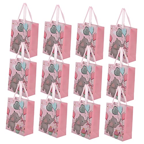 KOMBIUDA 12St Aufbewahrungstasche für die Dusche Beute Taschen Plätzchen Mini Stuffer gut aufbewahrungssack storage pockets snack bag Aufbewahrungstasche Papiertüte bevorzugen Rosa von KOMBIUDA