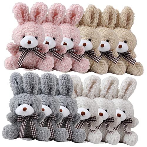 KOMBIUDA 12St Hase Schlüsselanhänger Mini-Schlüsselanhänger Mädchen Schlüsselanhänger für Rucksäcke Bunny Schlüsselanhänger Bunny Taschenanhänger Schlüsselanhänger für Kinder Plüschanhänger von KOMBIUDA