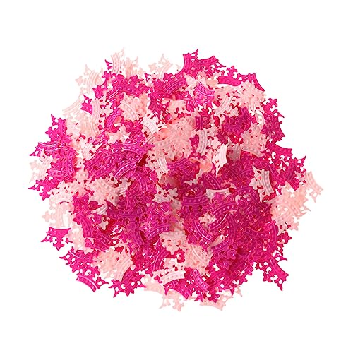 KOMBIUDA 15 Stück Glitzernde Kronen Konfetti Rosarot & Rosa 2 Cm Perfekt Für Mädchengeburtstag Shower Decorations Und Party Tischstreuung von KOMBIUDA