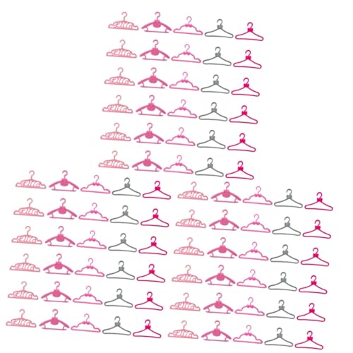 KOMBIUDA 150 STK Puppenaufhänger Miniaturhalter Mini-babypuppen Kleiderbügel Kleiderhalter Für Puppe Puppenkleidung Kleiderständer Für Puppen Drahtbügel Wandaufhänger Für Kleidung Plastik von KOMBIUDA