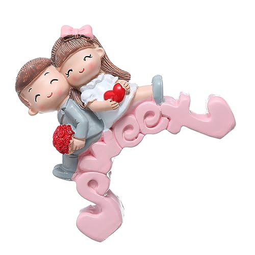 KOMBIUDA 1Stk Schmuck für Braut und Bräutigam dekorativer Torteneinsatz Hochzeitsdekoration wedding hochzeitsgeschenke Cartoon-Kuchen-Dekor Hochzeitstorte dekorativer Topper Harz von KOMBIUDA