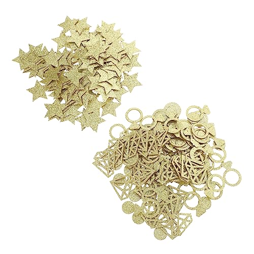 KOMBIUDA 2 Packungen Pentagramm Konfetti Goldene Pailletten Konfetti-dekor Für Die Hochzeit Goldenes Konfetti Stern Konfetti Für Hochzeitsfeiern Tischdekorationen Für Hochzeiten Papier von KOMBIUDA