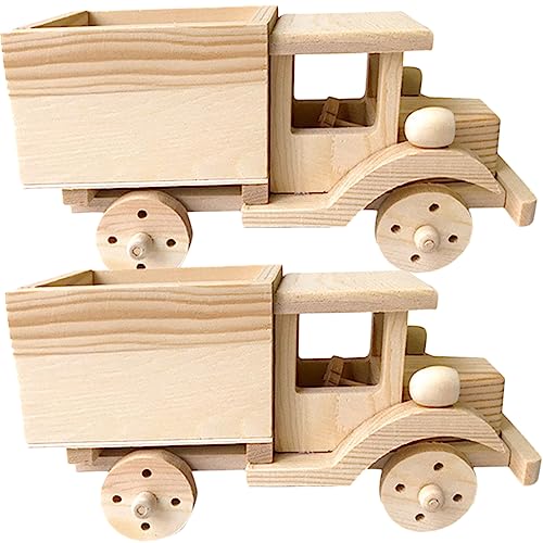 KOMBIUDA 2 Sätze DIY Holzpferd bastelset basteln für kindergeburtstags mitgebsel Holzbausatz Modellbausätze für 3D-Puzzle- Modellspielzeug zum Zusammenbauen von KOMBIUDA