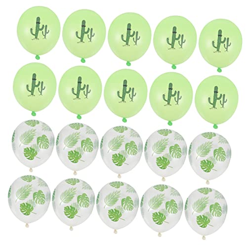 KOMBIUDA 20 Stk. Schildkrötenblatt-Ballon weihnachts luftballons weihnachtsballons ballons weihnachten Palmenballon dekorativer Luftballon Dekorative Luftballons Luau-Ballons Emulsion Green von KOMBIUDA