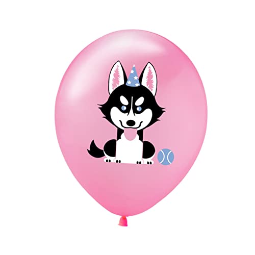 KOMBIUDA 20 Stück 12 bedruckter Latexballon helium-luftballons hundeballon Weißer Deutscher Schäferhund-Ballon Goldener Retriever-Ballon Party-Latexballons Partyballons von KOMBIUDA