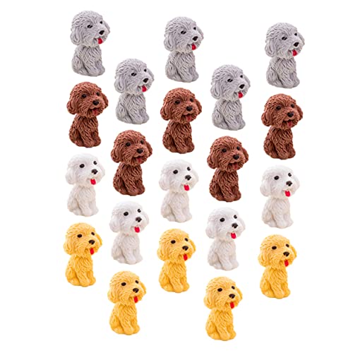 KOMBIUDA 20St Hund Radiergummi erasers for giveaways für bürogadges Lovely erasers Novelty erasers Hunde Tier Radiergummis Haustier schöner Kinderradierer Studentengeschenk von KOMBIUDA