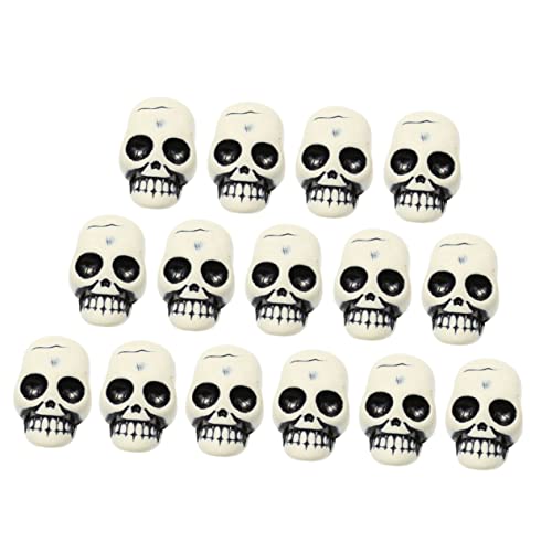 KOMBIUDA 25st Mini-schädel Skelett Halloween-schädelmodell Halloween-tischdekorationen Knochen Dekor Halloween-Dekoration Schädelköpfe Kleine Totenkopfverzierung -dekor Harz von KOMBIUDA