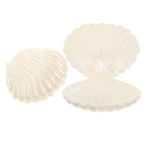 KOMBIUDA 2St Schale Schmuckschatulle hochzeit dekoration wohnaccessoires Schmuckplatte Shell-Schmuckhalter individuelles Schmuck-Aufbewahrungstablett für Schmuck Plastik von KOMBIUDA