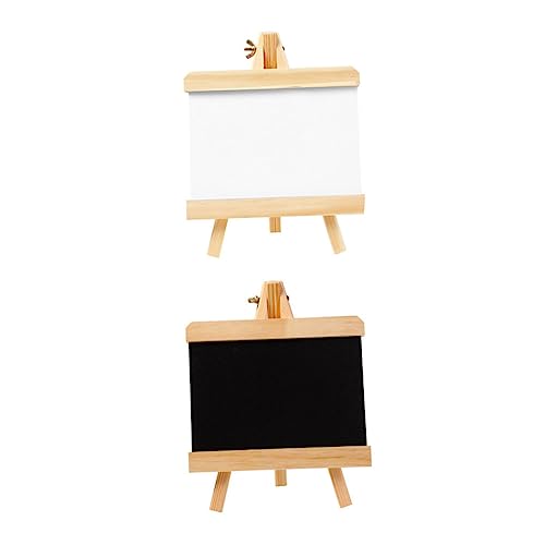 KOMBIUDA 2st Mini-zeichenbrett Mini-whiteboard Schreibtisch Whiteboard Mini-tischtafel Wiederverwendbare Mini-tafel Rustikale Mini-tafel Desktop-whiteboard Malbrett Für Black Hölzern von KOMBIUDA